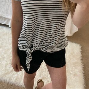 Loft black shorts